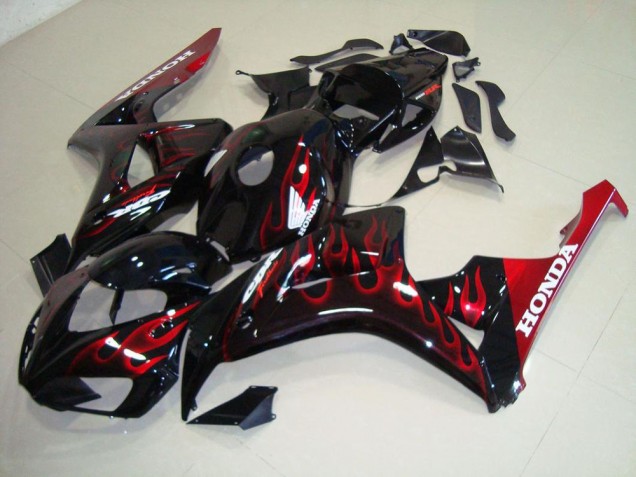 2006-2007 Rot Flamme Honda CBR1000RR Motorrad Verkleidung 2006-2007 Rot Flamme Honda CBR1000RR Motorrad Verkleidung