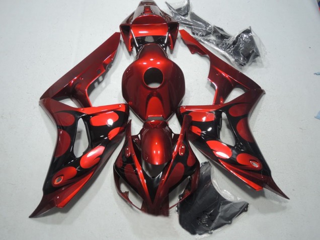 2006-2007 Rot Schwarz Honda CBR1000RR Motorrad Verkleidungen 2006-2007 Rot Schwarz Honda CBR1000RR Motorrad Verkleidungen