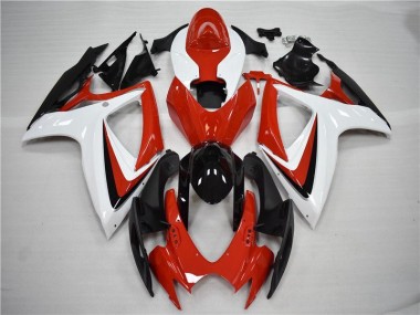 2006-2007 Rot Schwarz Suzuki GSXR 600/750 Motorrad Verkleidung