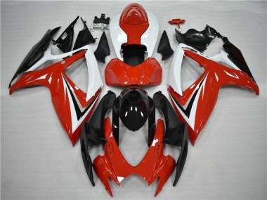 2006-2007 Rot Schwarz Suzuki GSXR 600/750 Motorrad Vollverkleidung