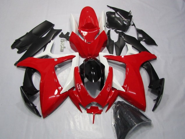 2006-2007 Rot Schwarz Suzuki GSXR 600 Motorrad Verkleidung 2006-2007 Rot Schwarz Suzuki GSXR 600 Motorrad Verkleidung