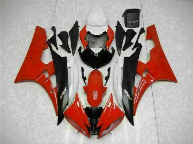 2006-2007 Rot Schwarz Yamaha YZF R6 Motorrad Verkleidung 2006-2007 Rot Schwarz Yamaha YZF R6 Motorrad Verkleidung