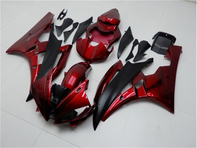 2006-2007 Rot Schwarz Yamaha YZF R6 Motorrad Verkleidungen 2006-2007 Rot Schwarz Yamaha YZF R6 Motorrad Verkleidungen