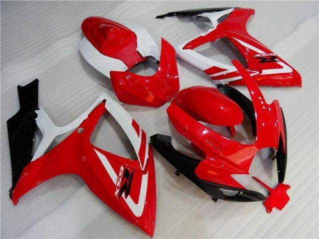 2006-2007 Rot Weiß Suzuki GSXR 600/750 Motorrad Verkleidung 2006-2007 Rot Weiß Suzuki GSXR 600/750 Motorrad Verkleidung