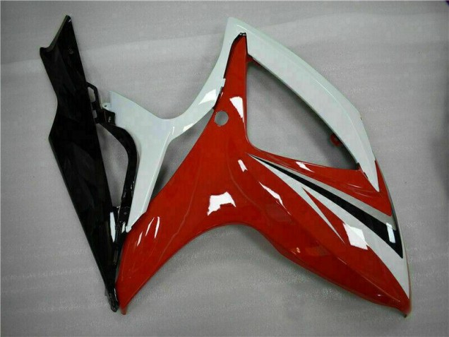 2006-2007 Rot Weiß Suzuki GSXR 600/750 Motorrad Verkleidungen 2006-2007 Rot Weiß Suzuki GSXR 600/750 Motorrad Verkleidungen