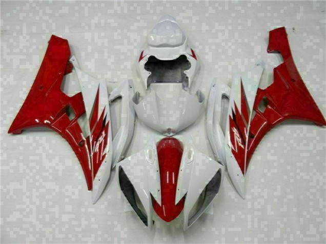 2006-2007 Rot Weiß Yamaha YZF R6 Motorrad Verkleidung 2006-2007 Rot Weiß Yamaha YZF R6 Motorrad Verkleidung