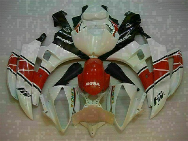 2006-2007 Rot Weiß Yamaha YZF R6 Motorrad Verkleidungen 2006-2007 Rot Weiß Yamaha YZF R6 Motorrad Verkleidungen
