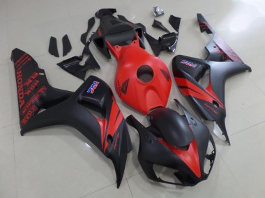 2006-2007 Rot und Matt Schwarz Honda CBR1000RR Motorrad Verkleidung