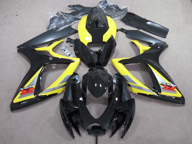 2006-2007 Schwarz Gelb Suzuki GSXR 600 Motorrad Verkleidung 2006-2007 Schwarz Gelb Suzuki GSXR 600 Motorrad Verkleidung
