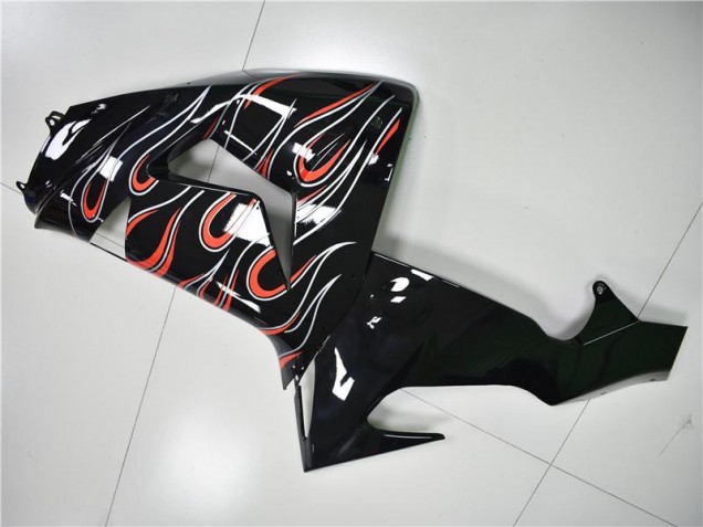 2006-2007 Schwarz Grau Rot Kawasaki ZX10R Motorrad Verkleidung 2006-2007 Schwarz Grau Rot Kawasaki ZX10R Motorrad Verkleidung