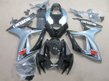 2006-2007 Schwarz Grau Suzuki GSXR 600 Motorrad Verkleidung