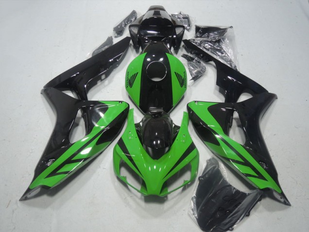 2006-2007 Schwarz Grün Honda CBR1000RR Motorrad Verkleidungen