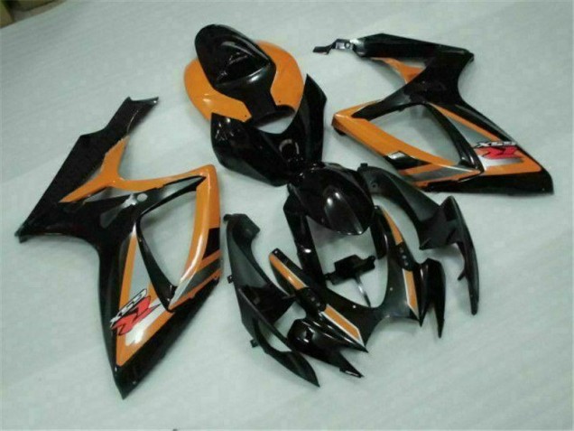2006-2007 Schwarz Orange Suzuki GSXR 600/750 Motorrad Verkleidung 2006-2007 Schwarz Orange Suzuki GSXR 600/750 Motorrad Verkleidung