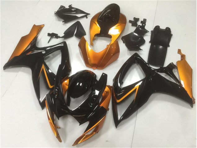 2006-2007 Schwarz Orange Suzuki GSXR 600/750 Motorrad Verkleidungen 2006-2007 Schwarz Orange Suzuki GSXR 600/750 Motorrad Verkleidungen