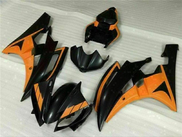 2006-2007 Schwarz Orange Yamaha YZF R6 Motorrad Verkleidung 2006-2007 Schwarz Orange Yamaha YZF R6 Motorrad Verkleidung