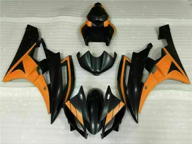 2006-2007 Schwarz Orange Yamaha YZF R6 Motorrad Verkleidung 2006-2007 Schwarz Orange Yamaha YZF R6 Motorrad Verkleidung