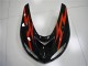 2006-2007 Schwarz Rot Kawasaki ZX10R Motorrad Verkleidung