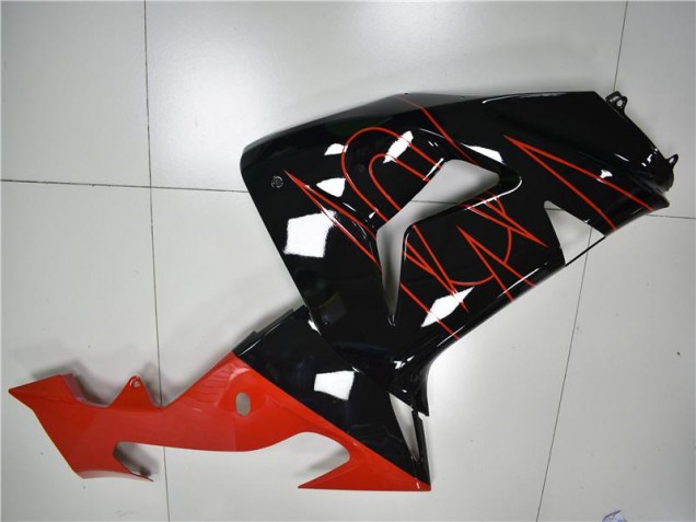 2006-2007 Schwarz Rot Kawasaki ZX10R Motorrad Verkleidung