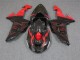 2006-2007 Schwarz Rot Kawasaki ZX10R Motorrad Verkleidung