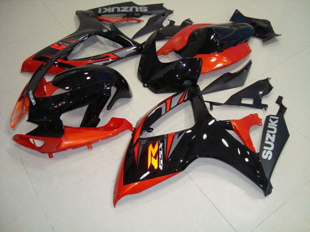 2006-2007 Schwarz Rot Suzuki GSXR 750 Motorrad Verkleidungen 2006-2007 Schwarz Rot Suzuki GSXR 750 Motorrad Verkleidungen