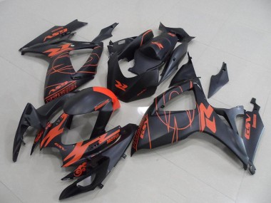 2006-2007 Schwarz Rot Suzuki GSXR 750 Motorrad Vollverkleidung