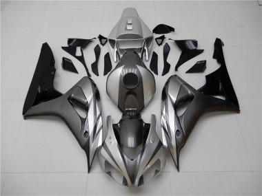 2006-2007 Schwarz Silber Grau Honda CBR1000RR Motorrad Verkleidung