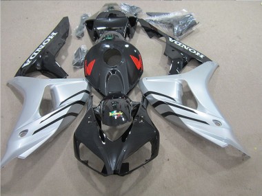 2006-2007 Schwarz Silber Rot Aufkleber Honda CBR1000RR Motorrad Verkleidung