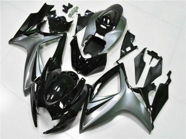 2006-2007 Schwarz Suzuki GSXR 600/750 Motorrad Vollverkleidung