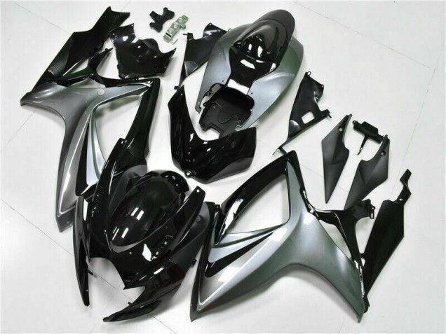 2006-2007 Schwarz Suzuki GSXR 600/750 Motorrad Vollverkleidung 2006-2007 Schwarz Suzuki GSXR 600/750 Motorrad Vollverkleidung