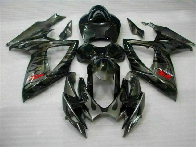 2006-2007 Schwarz Suzuki GSXR 600/750 Motorrad Vollverkleidung & Plastik 2006-2007 Schwarz Suzuki GSXR 600/750 Motorrad Vollverkleidung & Plastik