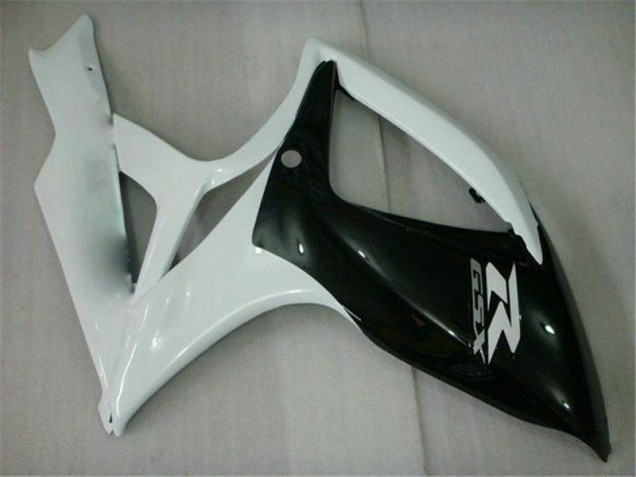 2006-2007 Schwarz Weiß Suzuki GSXR 600/750 Motorrad Verkleidung 2006-2007 Schwarz Weiß Suzuki GSXR 600/750 Motorrad Verkleidung