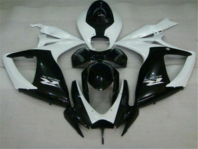 2006-2007 Schwarz Weiß Suzuki GSXR 600/750 Motorrad Verkleidung 2006-2007 Schwarz Weiß Suzuki GSXR 600/750 Motorrad Verkleidung