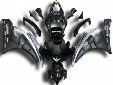2006-2007 Schwarz Weiß Yamaha YZF R6 Motorrad Verkleidung
