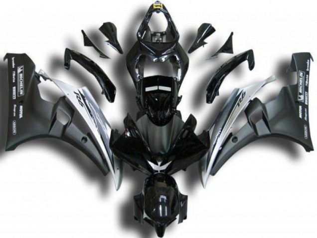 2006-2007 Schwarz Weiß Yamaha YZF R6 Motorrad Verkleidung 2006-2007 Schwarz Weiß Yamaha YZF R6 Motorrad Verkleidung