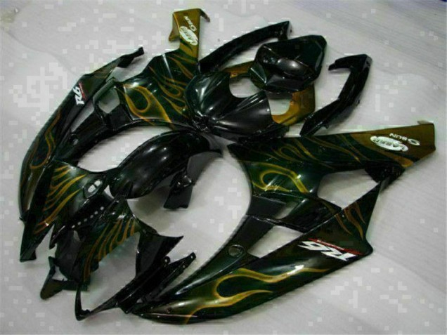 2006-2007 Schwarz Yamaha YZF R6 Motorrad Verkleidung 2006-2007 Schwarz Yamaha YZF R6 Motorrad Verkleidung