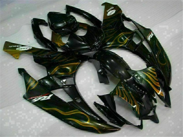 2006-2007 Schwarz Yamaha YZF R6 Motorrad Verkleidung 2006-2007 Schwarz Yamaha YZF R6 Motorrad Verkleidung