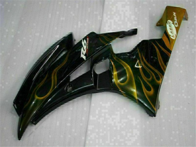 2006-2007 Schwarz Yamaha YZF R6 Motorrad Verkleidung 2006-2007 Schwarz Yamaha YZF R6 Motorrad Verkleidung