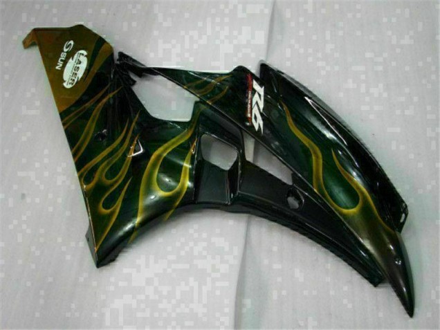 2006-2007 Schwarz Yamaha YZF R6 Motorrad Verkleidung 2006-2007 Schwarz Yamaha YZF R6 Motorrad Verkleidung