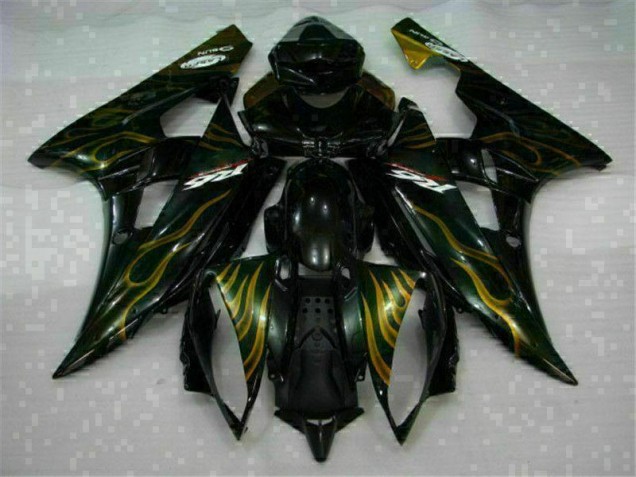 2006-2007 Schwarz Yamaha YZF R6 Motorrad Verkleidung 2006-2007 Schwarz Yamaha YZF R6 Motorrad Verkleidung