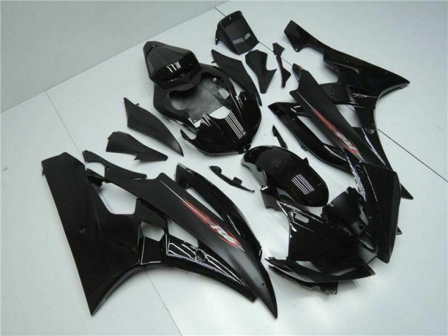 2006-2007 Schwarz Yamaha YZF R6 Motorrad Verkleidungen 2006-2007 Schwarz Yamaha YZF R6 Motorrad Verkleidungen