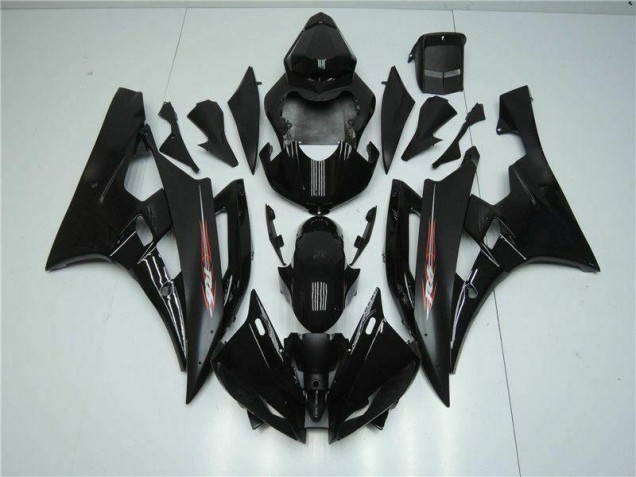 2006-2007 Schwarz Yamaha YZF R6 Motorrad Verkleidungen 2006-2007 Schwarz Yamaha YZF R6 Motorrad Verkleidungen