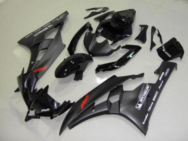 2006-2007 Schwarz Yamaha YZF R6 Motorrad Verkleidungen & Plastik 2006-2007 Schwarz Yamaha YZF R6 Motorrad Verkleidungen & Plastik
