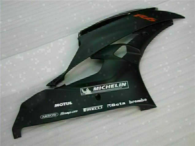 2006-2007 Schwarz Yamaha YZF R6 Motorrad Vollverkleidung & Plastik 2006-2007 Schwarz Yamaha YZF R6 Motorrad Vollverkleidung & Plastik