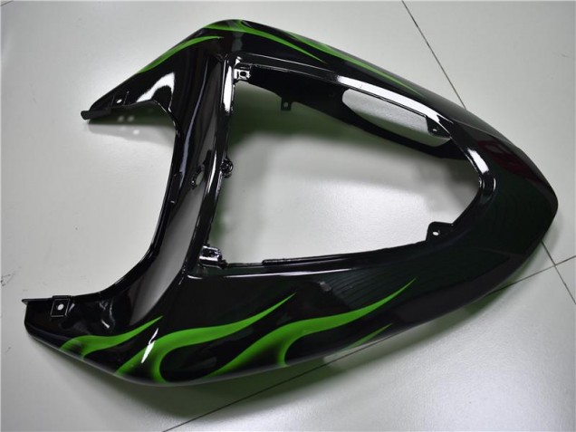 2006-2007 Schwarze grüne Flamme Kawasaki ZX10R Motorrad Verkleidung 2006-2007 Schwarze grüne Flamme Kawasaki ZX10R Motorrad Verkleidung