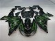 2006-2007 Schwarze grüne Flamme Kawasaki ZX10R Motorrad Verkleidung 2006-2007 Schwarze grüne Flamme Kawasaki ZX10R Motorrad Verkleidung