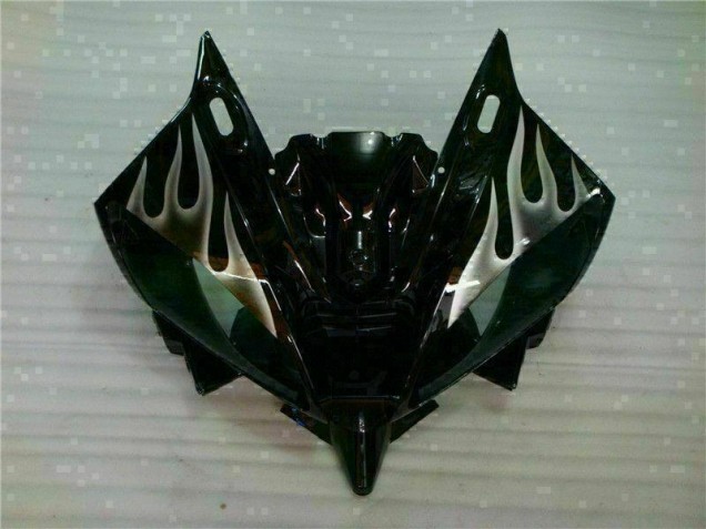 2006-2007 Silber Flamme Schwarz Yamaha YZF R6 Motorrad Verkleidung 2006-2007 Silber Flamme Schwarz Yamaha YZF R6 Motorrad Verkleidung