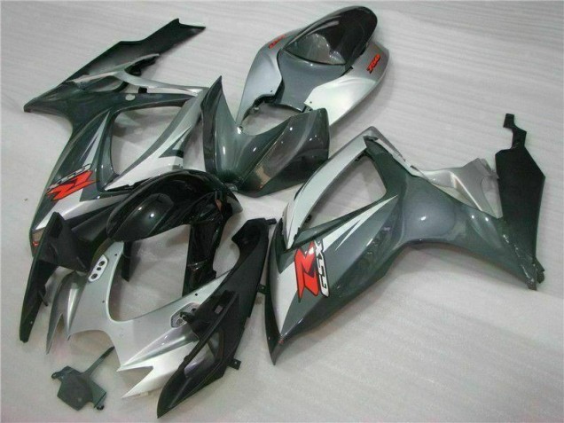 2006-2007 Silber Schwarz Suzuki GSXR 600/750 Motorrad Verkleidung 2006-2007 Silber Schwarz Suzuki GSXR 600/750 Motorrad Verkleidung