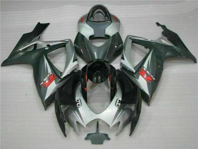 2006-2007 Silber Schwarz Suzuki GSXR 600/750 Motorrad Verkleidung 2006-2007 Silber Schwarz Suzuki GSXR 600/750 Motorrad Verkleidung