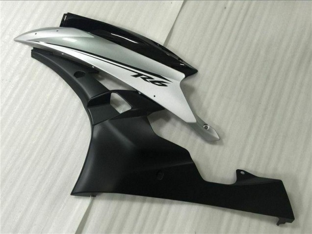 2006-2007 Silber Schwarz Yamaha YZF R6 Motorrad Verkleidung & Plastik 2006-2007 Silber Schwarz Yamaha YZF R6 Motorrad Verkleidung & Plastik