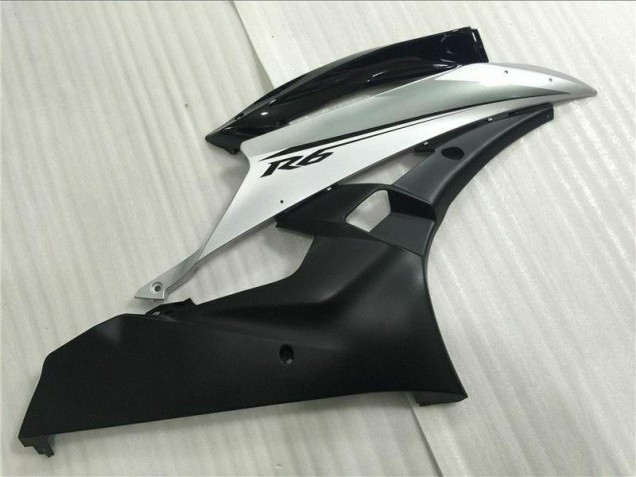 2006-2007 Silber Schwarz Yamaha YZF R6 Motorrad Verkleidung & Plastik 2006-2007 Silber Schwarz Yamaha YZF R6 Motorrad Verkleidung & Plastik